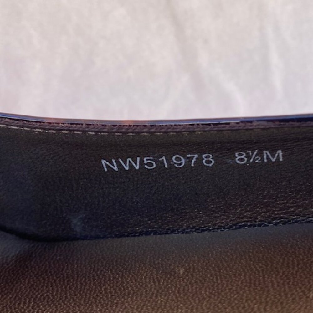 Stuart Weitzman "Over It" Cognac Tartaruga Patent… - image 8